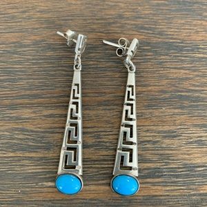 Vintage sterling and turquoise earrings